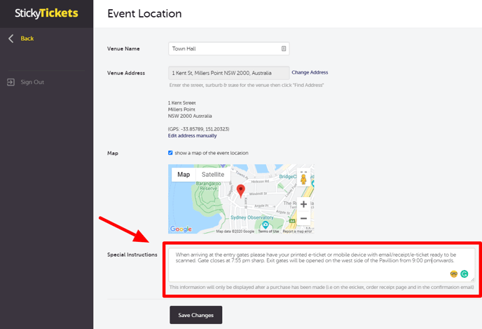 I want to add a message (or link) to my e-tickets and confirmation emails_1