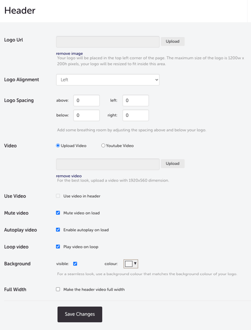 My Event - Edit Event - CUSTOM PAGE DESIGN - HEADING LOGO SETTINGS - EDIT