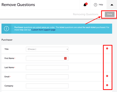 My Event - Edit Event - EVENT QUESTIONS - REMOVE QUESTIONS - REMOVE DASH and DONE