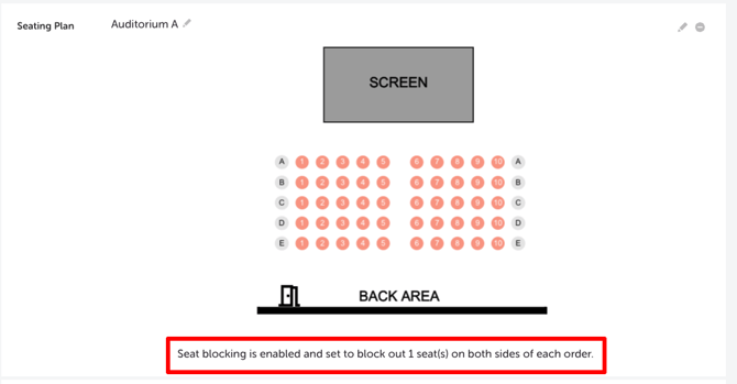 My Event - Edit Event - SEATING PLAN SETTINGS - SET BLOCKING CONFIRMATION EDIT EVENT