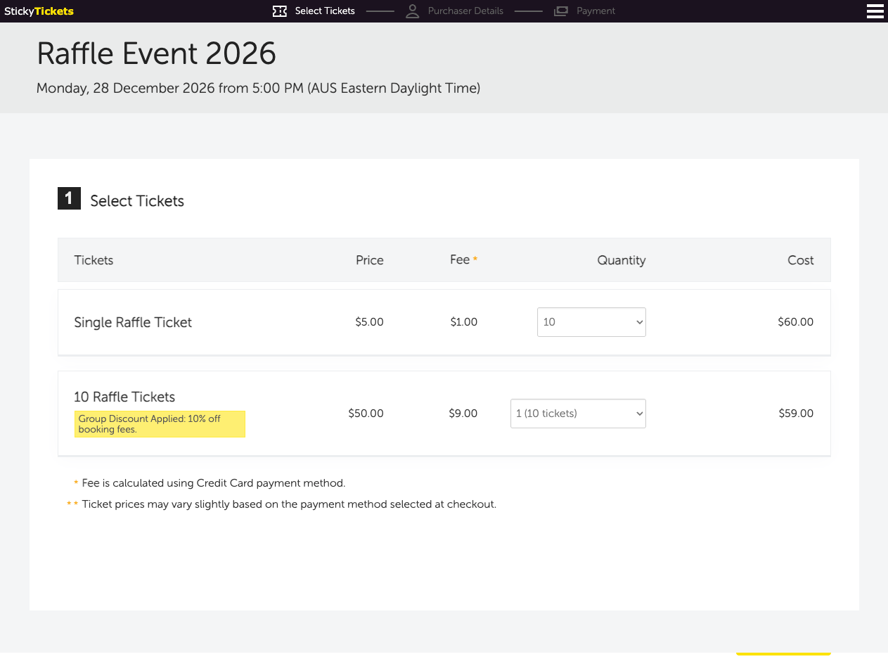 How to Create a Raffle Event