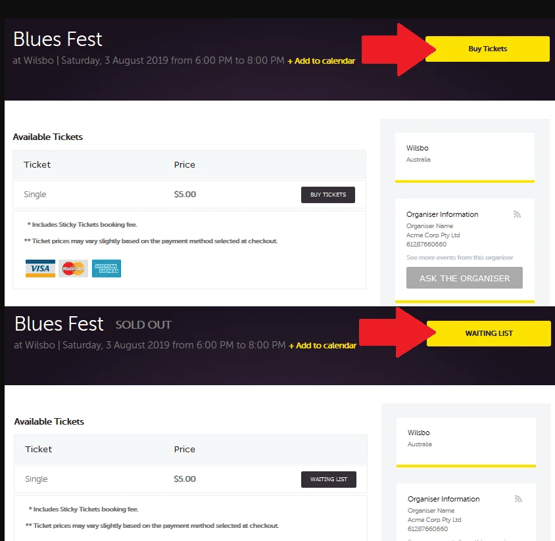 WAITILIGN LIST EXAMPLE