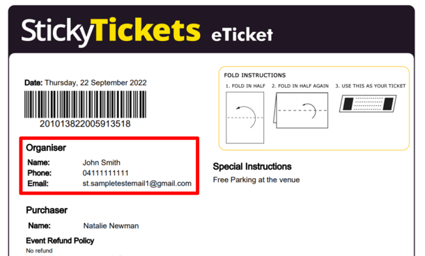 Orderconfirmation_OrganiserDetails_StickyTickets