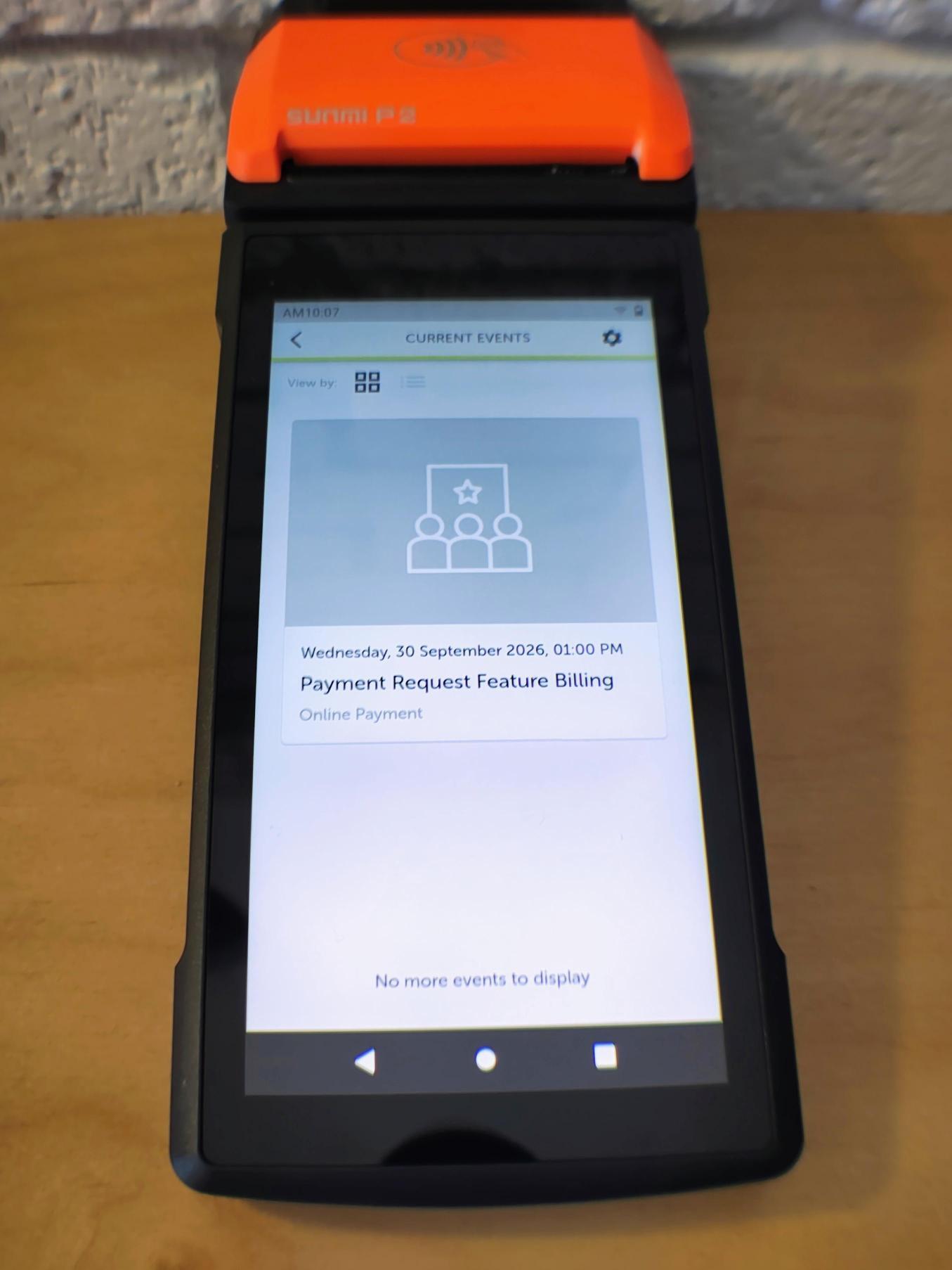 Sticky Tickets POS Device with Laser Scanner